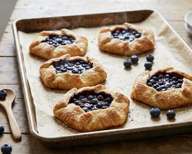 Mini áfonyás galette | Gyors gyümölcsös desszert