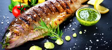 Vajban sült pisztráng