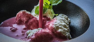 Jéghideg málnaleves vaníliás krémtúróval