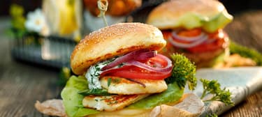 Halloumi sajtburger