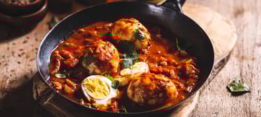 Tikka masala szósz tojással