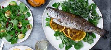 Egészben sült pisztráng bababarát verzióban