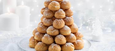 Karamellás fánktorony