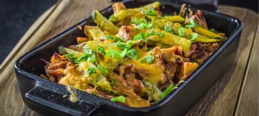 Vegán pulled chicken tál