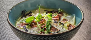 Cukkini leves sonkával, parmezánnal