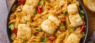 Harcsa káposztával