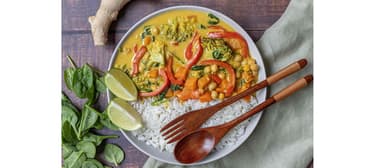 Kókuszkrémes zöldségcurry