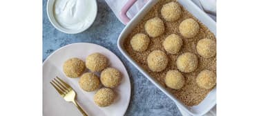 Hamis túrógombóc (mentes, vegán)