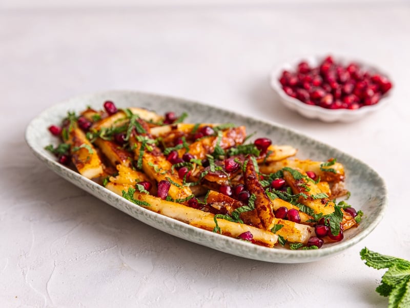 Ropogós halloumi sültburgonya