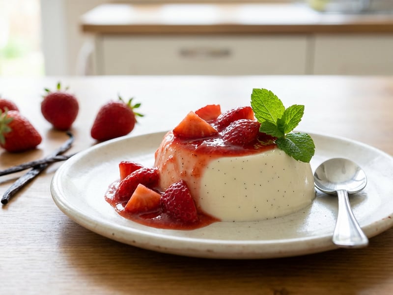 Epres panna cotta
