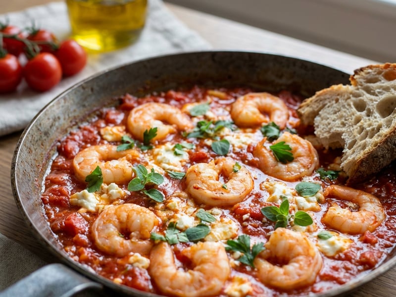 Shrimp Saganaki