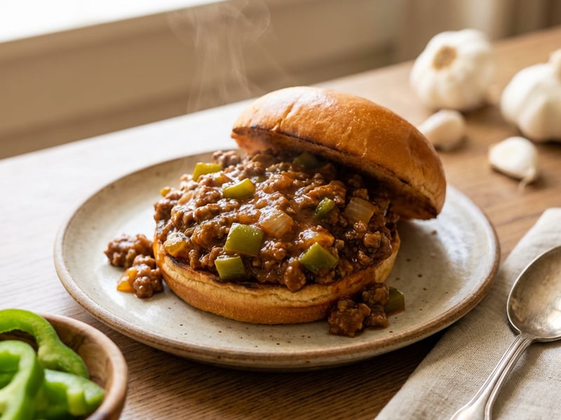 Sloppy Joe burger