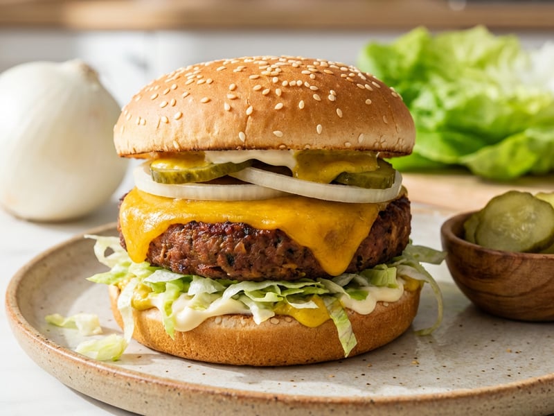 Vegaburger vegetáriánusoknak