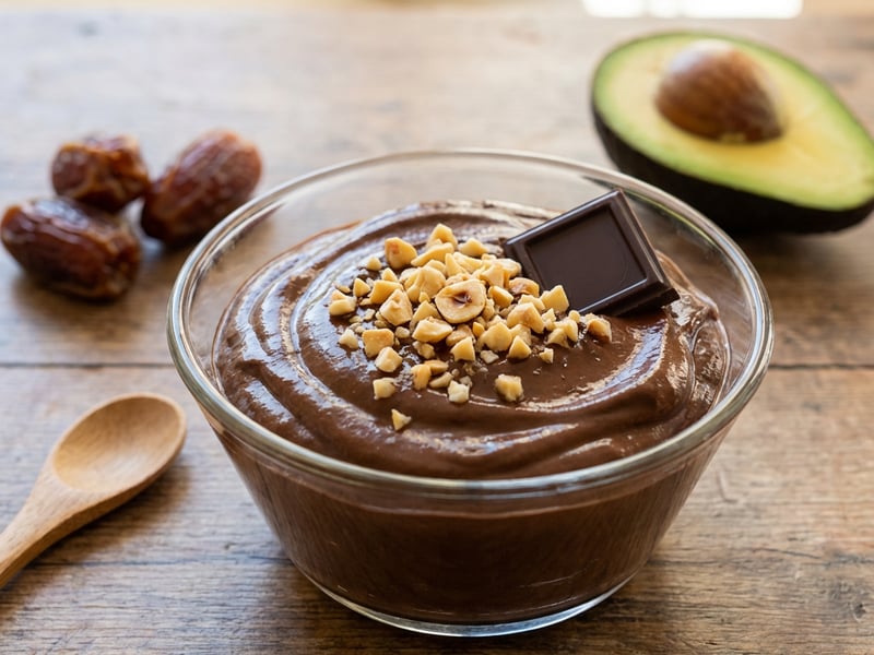 Dark Chocolate Avocado Mousse