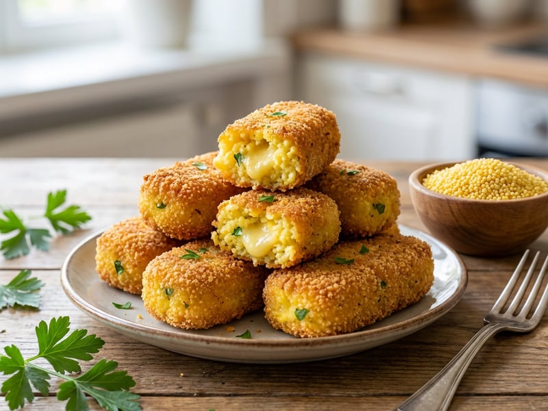 Cheesy Millet Crisps