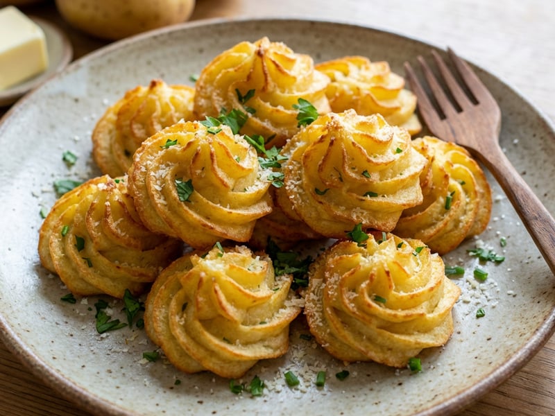 Duchess Potatoes in Cosori Dual Basket Air Fryer