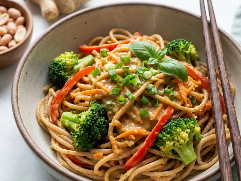 Peanut-Ginger Pasta