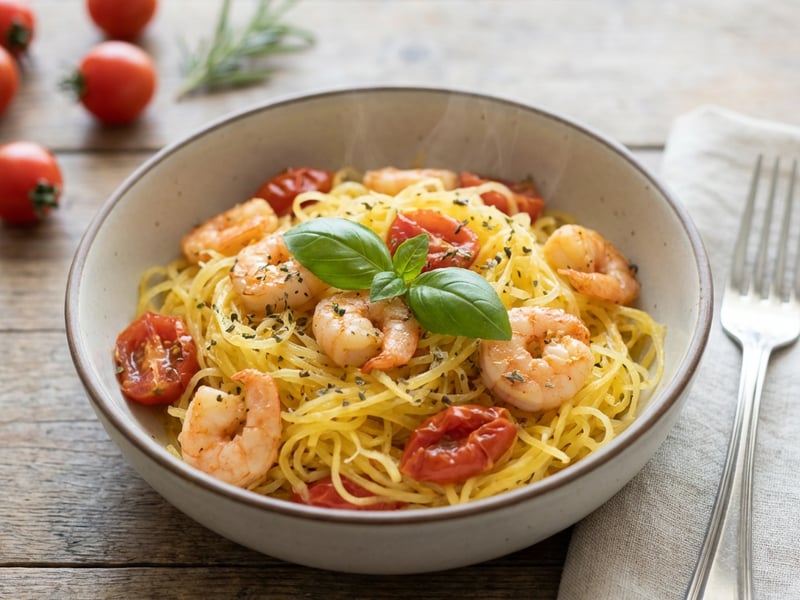 Tökspagetti rákkal