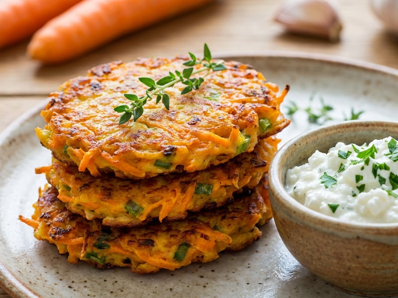 Crispy Carrot Fritters
