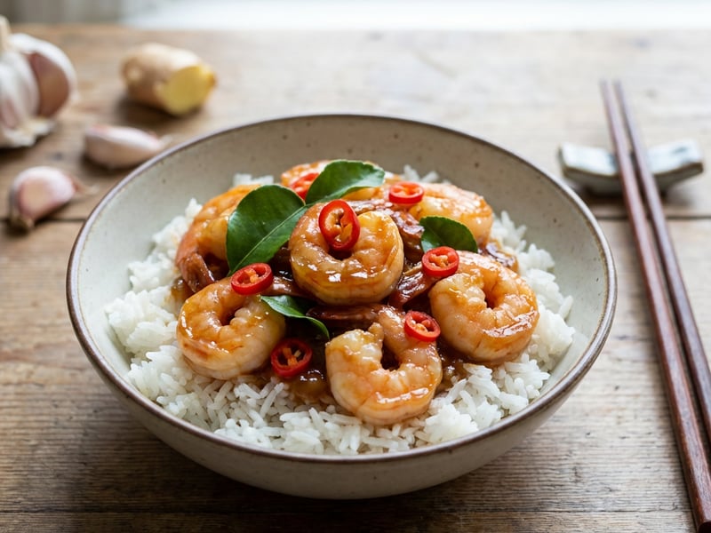 Shrimp with Tamarind Sauce