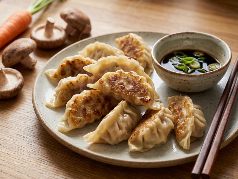 Tofu and Vegetable Gyoza Dumplings