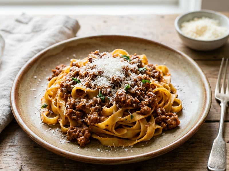 Bolognai ragus tészta