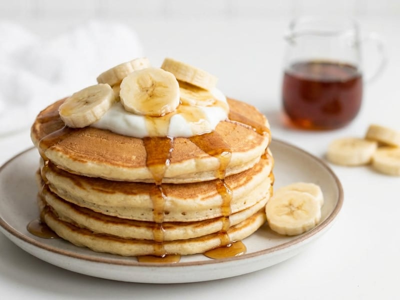Yogurt American Pancakes with Banana