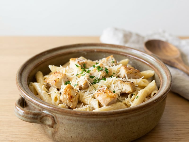 Creamy Chicken Pasta with Parmesan