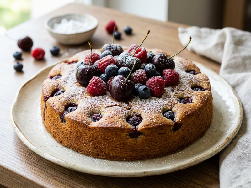 Fruit Sponge Cake (Bublanina)