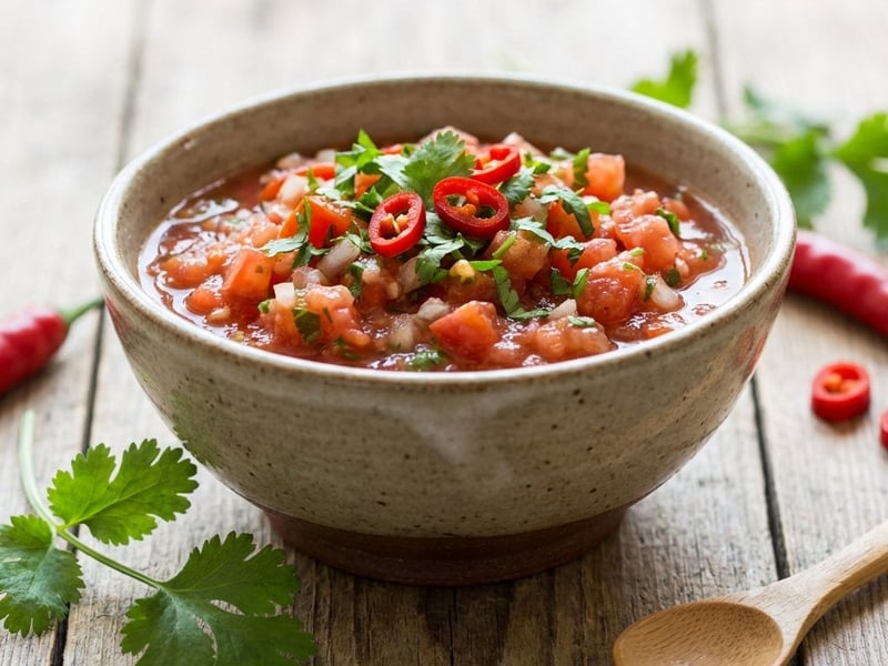 Friss paradicsom salsa | Pikáns mártogatóst grillezéshez