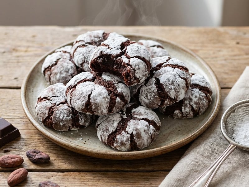 Csokoládés crinkles keksz