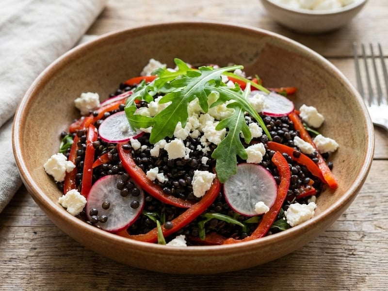 Lentil Salad with Balkan Cheese | Healthy and Filling