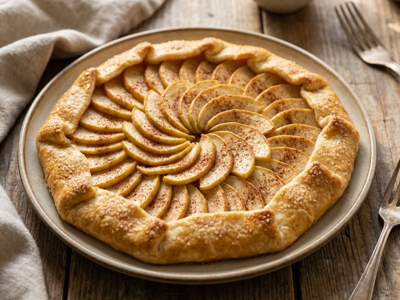 Rustic Apple Galette with Almonds
