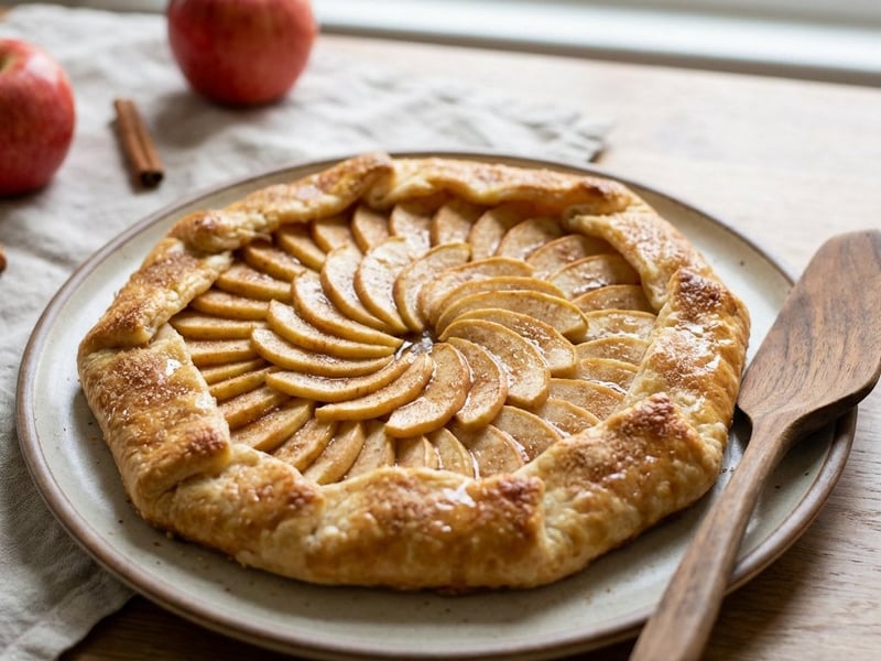 Rustic Apple Galette with Cinnamon