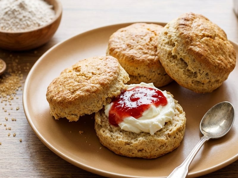 Scone (Édes tönkölybúzás pogácsa)