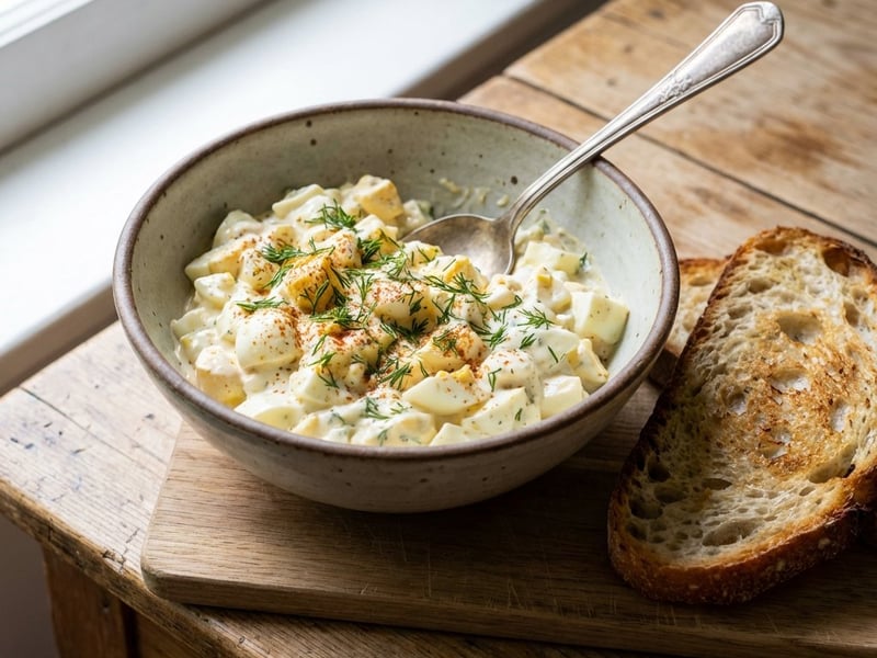Creamy Dill Egg Spread with Greek Yogurt