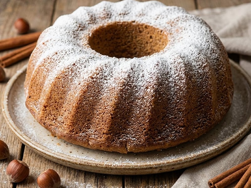 Cinnamon Hazelnut Bundt Cake