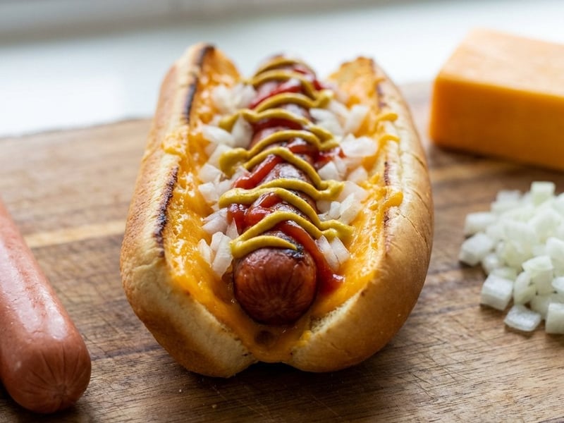 Sajtos hot dog