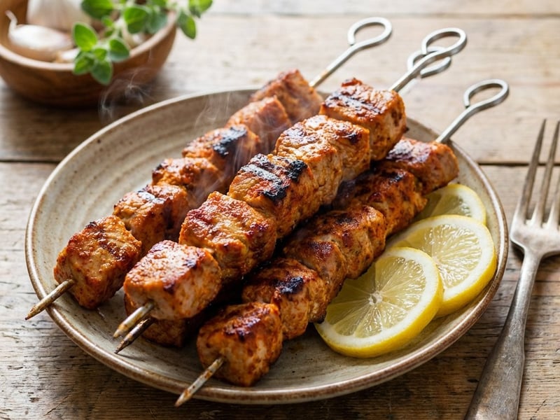 Pinchos Morunos - Spanyol fűszeres sertésnyársak