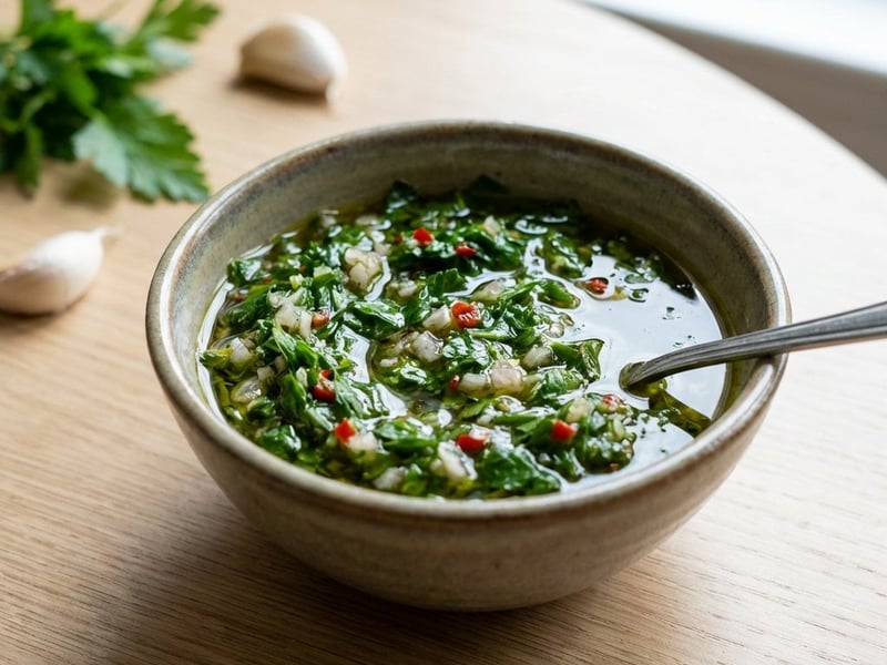 Chimichurri szósz | Pikáns argentin fűszermártás grillezéshez