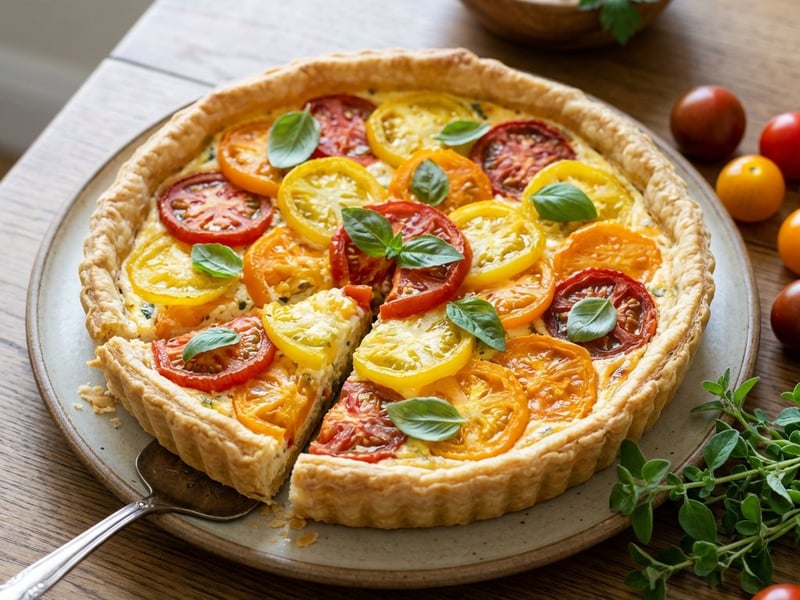 Paradicsomos pite ricottás töltelékkel