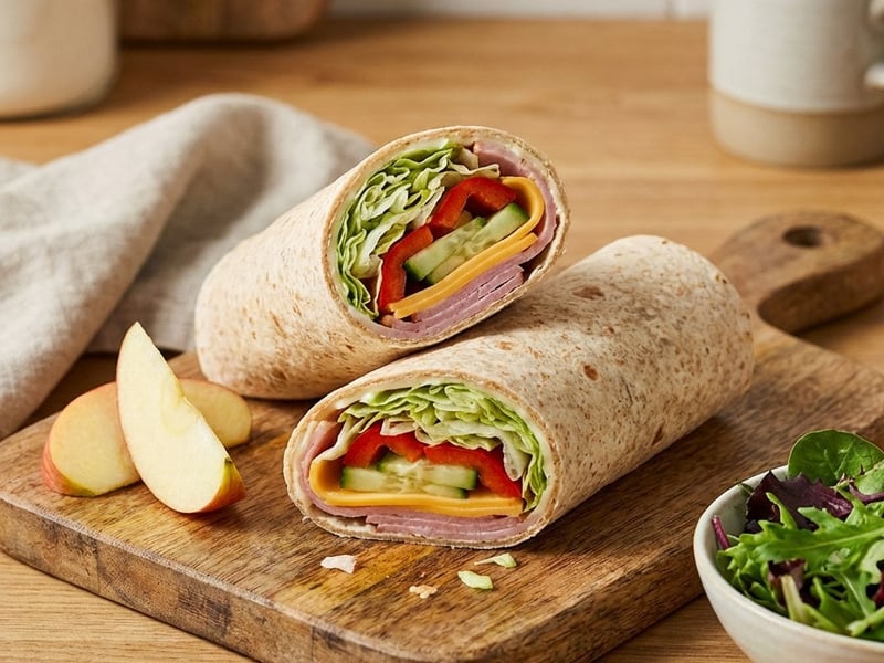 Házi tönkölybúza tortilla wrap