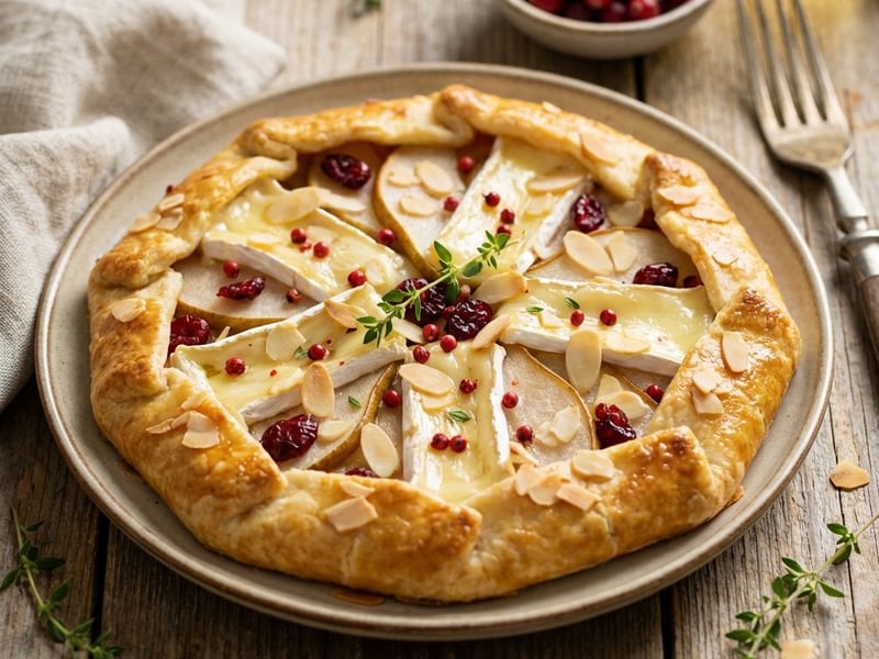 Őszi sós pite camemberttel és körtével