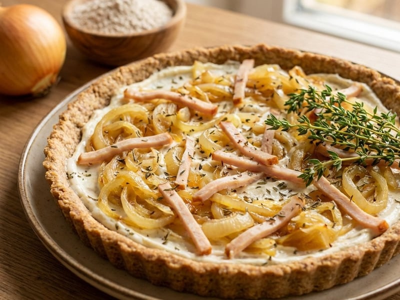 Onion Flatbread with Spelt Dough