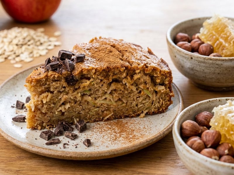 Almás reggeli sütemény | Egészséges és szaftos fit recept