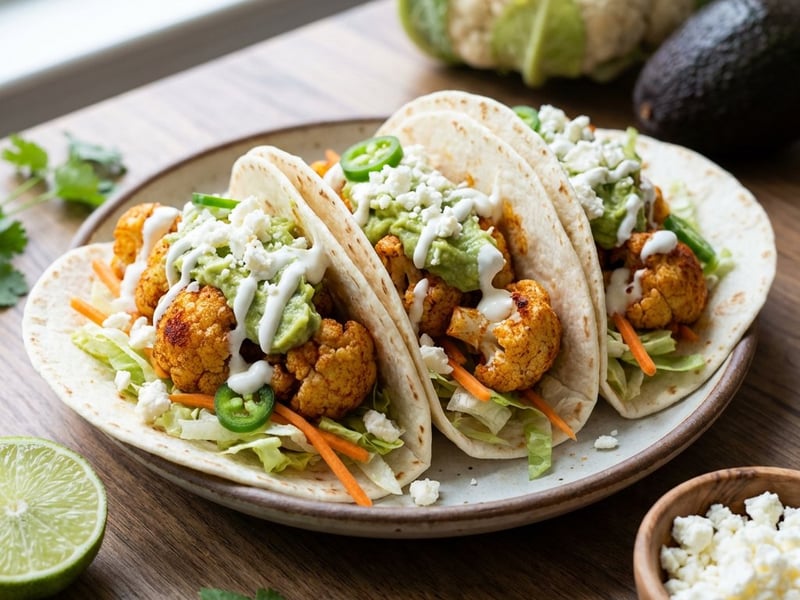 Karfiolos tacos