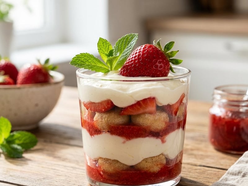 Strawberry Tiramisu | Refreshing Summer Dessert