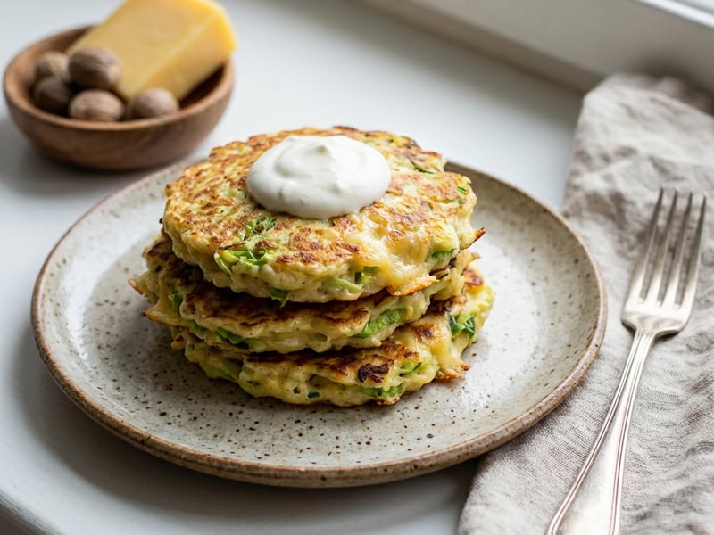 Baked Cabbage Patties with Cheese
