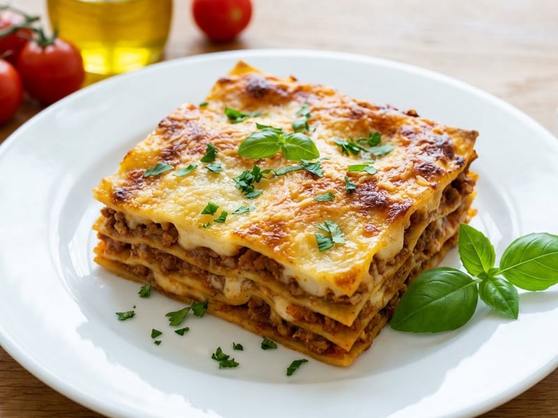 Homemade Lasagna with Minced Beef