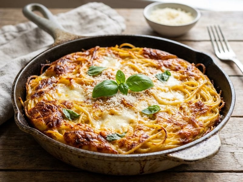 Frittata di pasta – Olasz tésztalepény maradékból